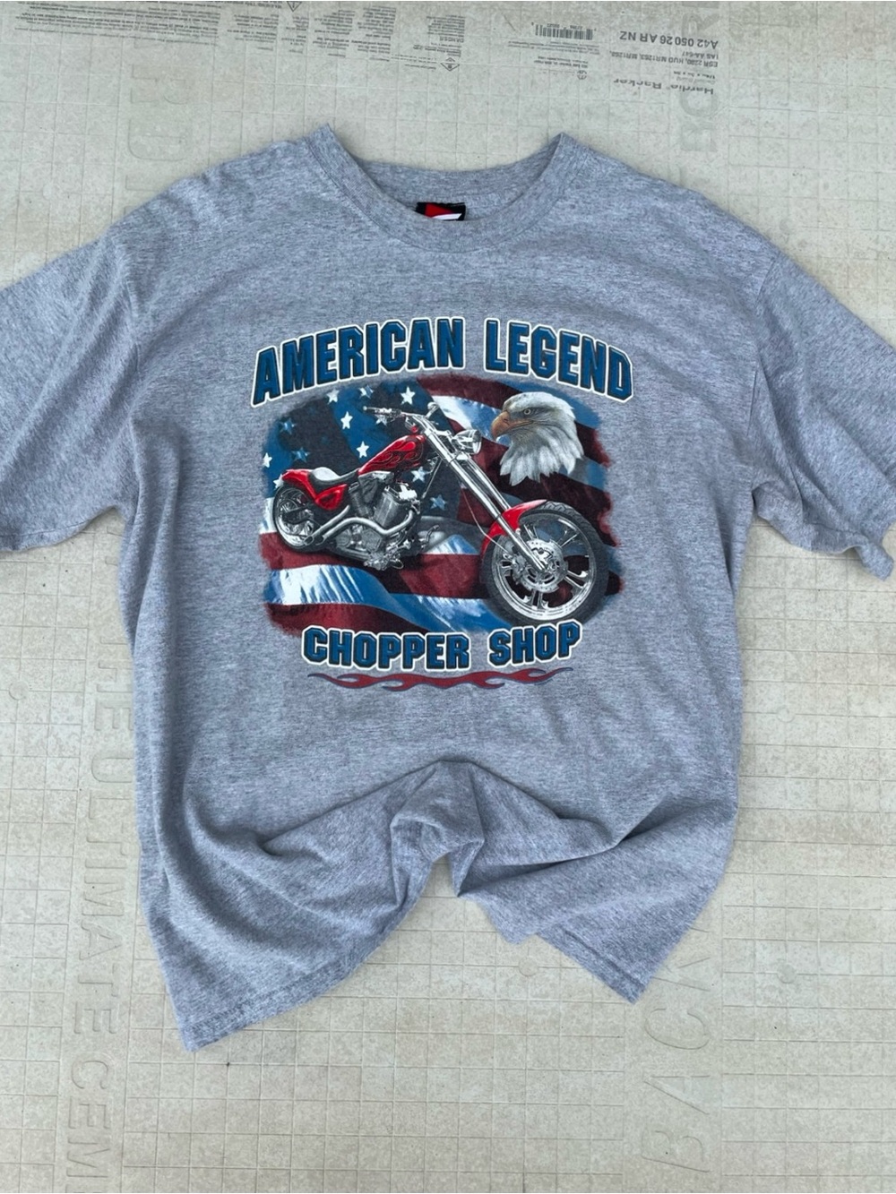 Greats Gray Tee with Red & White Logo
